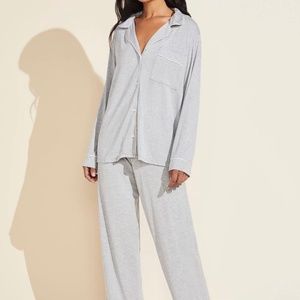 Eberjey Gisele Long PJ Set Grey Pajama Set medium